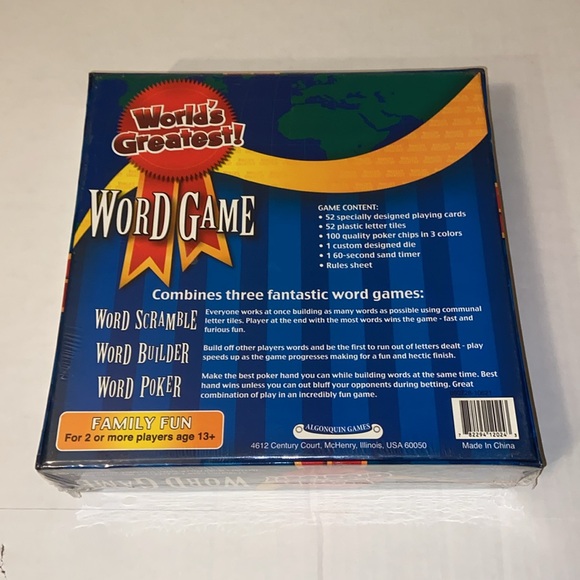 Algonquin Games Worlds Greatest Word Game - Picture 2 of 4
